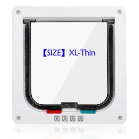 Door Flap pet hole dog door two-way free access doorway installation glass wooden door (select: Cat Door Flap-XL-thin)