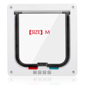 Door Flap pet hole dog door two-way free access doorway installation glass wooden door (select: Cat Door Flap-M)